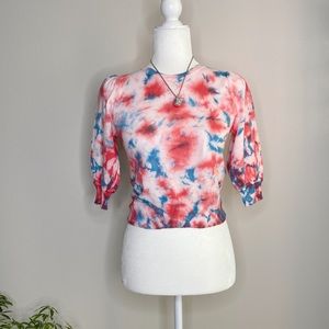 🌻Tie dye Cropped knit sweater🌻